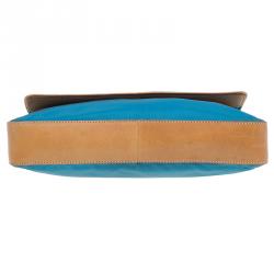 Pre Owned Prada Ocean Blue Nylon Shoulder Bag