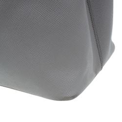 مملوكة مسبقًا Prada Grey Saffiano Soft Leather Convertible Tote