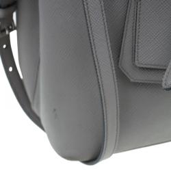 مملوكة مسبقًا Prada Grey Saffiano Soft Leather Convertible Tote