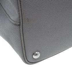 مملوكة مسبقًا Prada Grey Saffiano Soft Leather Convertible Tote