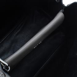 مملوكة مسبقًا Prada Grey Saffiano Soft Leather Convertible Tote