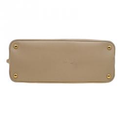 Pre Owned Prada Beige Saffiano Lux Leather Tote