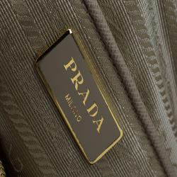 Pre Owned Prada Beige/White Saffiano Lux Leather Bowler Bag