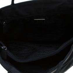 Pre Owned Prada Black Nylon Shopper Tote