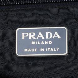 Pre Owned Prada Black Nylon Shopper Tote