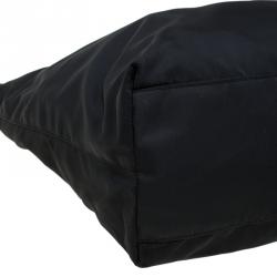 Pre Owned Prada Black Nylon Shopper Tote