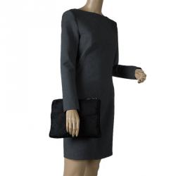 Pre Owned Prada Black Nylon Cosmetic Pouch