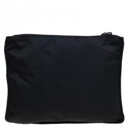 Pre Owned Prada Black Nylon Cosmetic Pouch