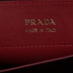 Pre Owned Prada Black Saffiano Cuir Leather Tote