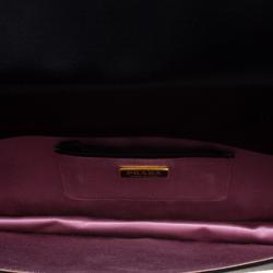 Pre Owned Prada Black Satin Oversize Clutch