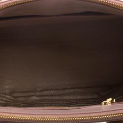 Pre Owned Prada Blush Pink Saffiano Lux Leather Double Zip Tote