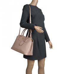Pre Owned Prada Blush Pink Saffiano Lux Leather Promenade Tote