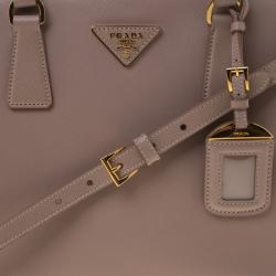 Pre Owned Prada Blush Pink Saffiano Lux Leather Promenade Tote