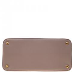 Pre Owned Prada Blush Pink Saffiano Lux Leather Promenade Tote