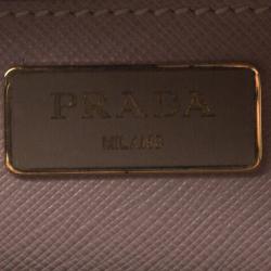 Pre Owned Prada Blush Pink Saffiano Lux Leather Promenade Tote