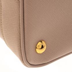 Pre Owned Prada Blush Pink Saffiano Lux Leather Promenade Tote