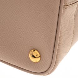 Pre Owned Prada Blush Pink Saffiano Lux Leather Promenade Tote