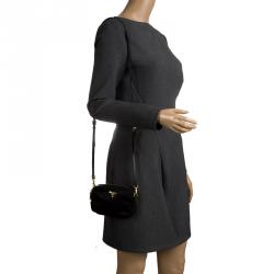 Pre Owned Prada Black Nylon Mini Crossbody Bag