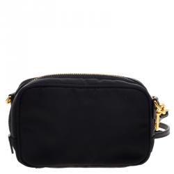 Pre Owned Prada Black Nylon Mini Crossbody Bag