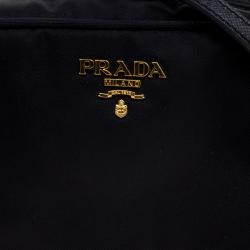 Pre Owned Prada Black Nylon Mini Crossbody Bag