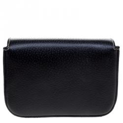 Pre Owned Prada Black Leather Mini Box Clutch