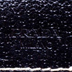 Pre Owned Prada Black Leather Mini Box Clutch