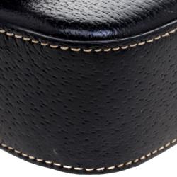 Pre Owned Prada Black Leather Mini Box Clutch