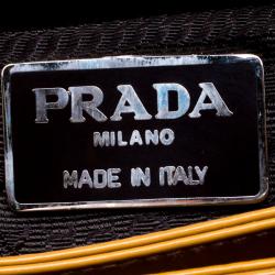 Prada Brown Ombre Patent Leather Shoulder Bag