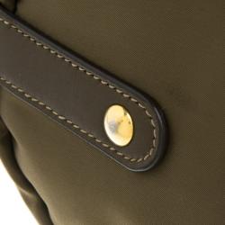 Pre Owned Prada Fatigue Green Nylon Shoulder Bag