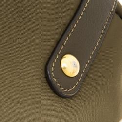 Pre Owned Prada Fatigue Green Nylon Shoulder Bag