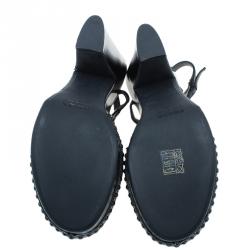 Prada Black Slingback Sandals Size 38