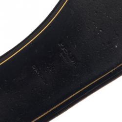 مملوكة مسبقًا Prada for Harrods Brown Satin Embellished Bow Slides Size 39