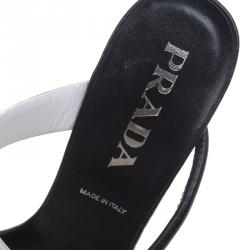 Prada Multicolor Leather Strappy Slides Size 40.5