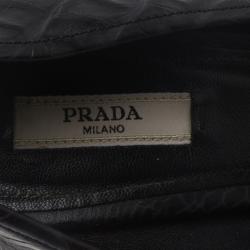 Pre Owned Prada Black Croc Embossed Platform Pumps Size 39