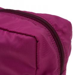 Prada Pink Nylon Vela Cosmetic Pouch