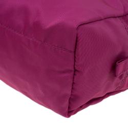 Prada Pink Nylon Vela Cosmetic Pouch
