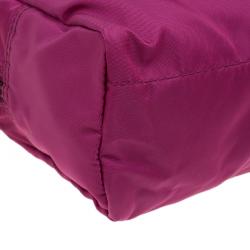 Prada Pink Nylon Vela Cosmetic Pouch