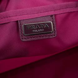 Prada Pink Nylon Vela Cosmetic Pouch
