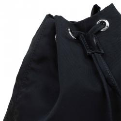 Prada Black Vela Cosmetic Drawstring Bag