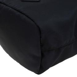 Prada Black Vela Cosmetic Drawstring Bag