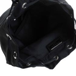 Prada Black Vela Cosmetic Drawstring Bag