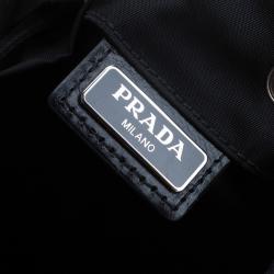 Prada Black Vela Cosmetic Drawstring Bag
