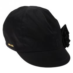 Prada Black Nylon Baseball Cap Size M