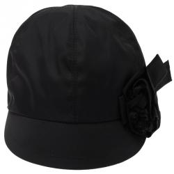Prada Black Nylon Baseball Cap Size M