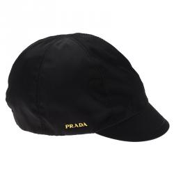 Prada Black Nylon Baseball Cap Size M