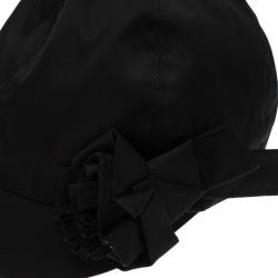 Prada Black Nylon Baseball Cap Size M