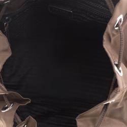 Prada Fatigue Green Nylon Drawstring Backpack