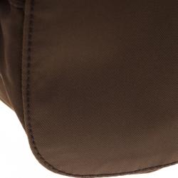 Prada Fatigue Green Nylon Drawstring Backpack