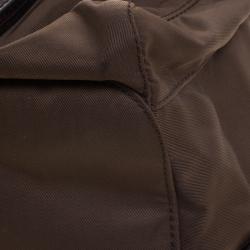 Prada Fatigue Green Nylon Drawstring Backpack