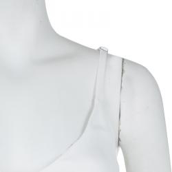 Preen by Thornton Bregazzi White Layered Asymmetric Sleeveless Dress XS